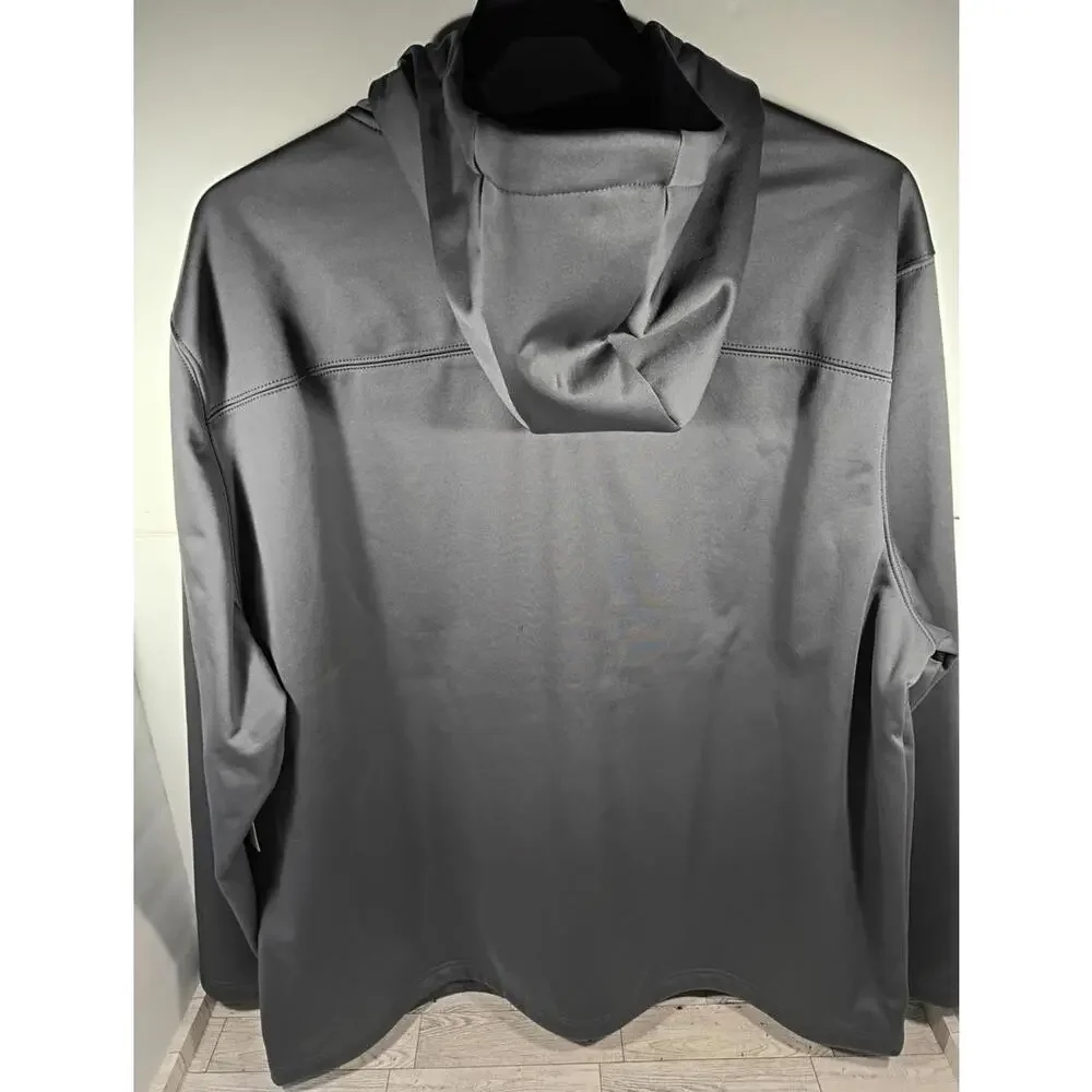 Ozark Trail Soft Shell Men's Size 2XL Gray Hooded Full Zip Jacket NWT